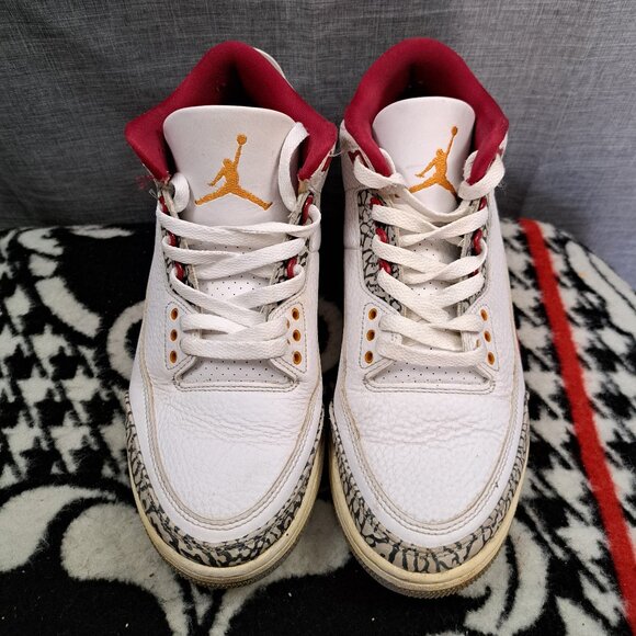 %Size 8 Men Jordan Air Jordan 3 Retro Cardinal Red Mid Top / AJ 1 main image 10